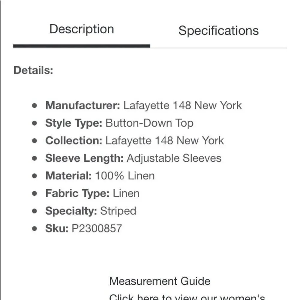 Lafayette 148 New York Size Small pink pinstripe linen‎ top collared button up - Picture 6 of 11